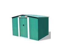 Abri de stockage pour jardin Métal Vert 257 x 205 x 178 cm