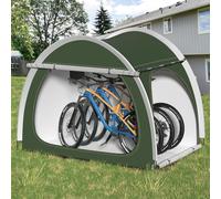 Abri de vélo pour 3 à 4 vélos, tente étanche pour moto, vert | Tente à vélo Oxford 210D, 210 x 150 x 165 cm, portable, compacte, pour l'extérieur