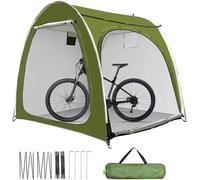 Abri de vélo - Tente de rangement pour l'extérieur - Protège les vélos - Imperméable et résistant aux UV - 210x150x165 cm - Vert