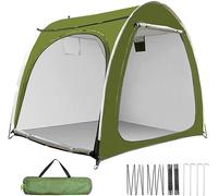 Abri de vélo - Tente de rangement pour vélos - Protège les vélos - Imperméable et résistant aux UV - 210 x 150 x 165 cm - Vert