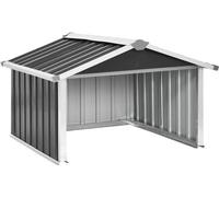 Abri de voiture automatique - 92 x 97 x 63 cm - Anthracite - Acier galvanisé - Toiture résistante aux intempéries - Large entrée - Protection pour borne de recharge