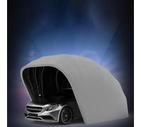 Abri De Voiture en Acier Inoxydable, Carport Car Shelter, Auvents pour Voitures,Garage Pliant Voiture Exterieur, Abri Robuste Et Durable (Gris 5.5 x 2.5 x 2.3 m)