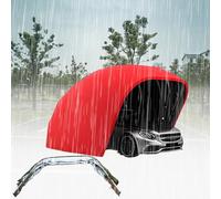 Abri de voiture pliable et rétractable résistant aux intempéries en acier inoxydable pour protection de voiture et camion, 6,4 x 2,8 x 2,65 m