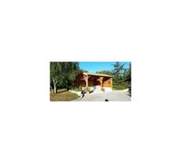 Abri Deux Pentes Faitage Décalé, 550cmx750cm, Bois Douglas Français, Carport, Auvent, Abri Voiture