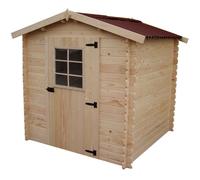 Habrita – Abri de jardin en bois Albon 2x2 m – Madriers 20 mm, bois massif, 4,08 m² – Sans plancher