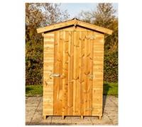 Abri en bois thermo chauffé 1.34 m² brun doré Habrita the1212.01n G