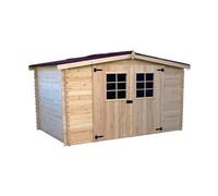Habrita Abri de jardin Montana 3 x 3 m bois épaisseur 28 mm