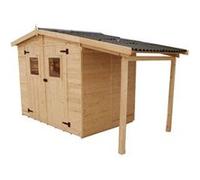 Habrita Abri de jardin bois bûcher 3,48 x 1,87 m – 6,50 m² avec plancher