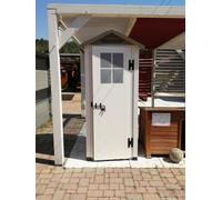 Habrita - Abri Mural Résine 0,93 M2 Beige/Marron - Evo 80 Marron
