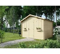 Abri jardin bois - 13.65 m² - 4.21 x 3.23 x 2.51 m - 28 mm 0 854 x 1 76 m