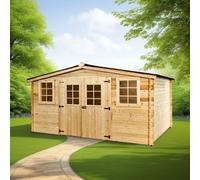abri jardin bois Balta 4,16x4,14m