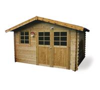 Abri Jardin Bois "Chimay" - 10.67 M² - 3.58 X 2.98 X 2.39 M - 28 Mm