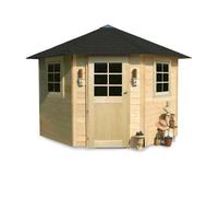 Abri de jardin - SOLID - Nancy - Bois massif - 255x255cm - Sécurité enfant