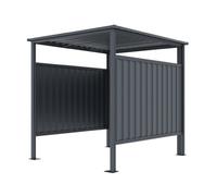 Abri Métallique Gardiun Samara 3,60 m2 en Acier Galvanisé 0,40 mm Garage pour Motos, Vélos ou Poubelles
