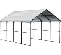 Abri métallique pour voiture 12' x 20' Abri extérieur robuste pour bateaux