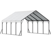Abri métallique pour voiture 20 x 20 pieds Abri extérieur pour voiture Garage pour bateaux Très résistant