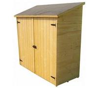 Abri mural 1m² bois naturel Habrita ed1708e G