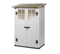 Abri de jardin en résine - HABRITA - Toit mono-pente - 22 mm - 95 x 139 cm