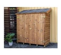 HABRITA - Abri mural de rangement - panneaux 19 mm - Surface ext.: 1.34 m2 - bois massif traité très haute température