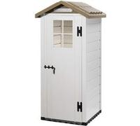 Habrita - Abri Mural Résine 0,93 M2 Beige/Marron - Evo 80 Marron