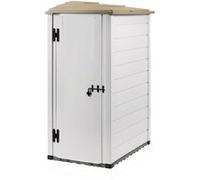 Habrita - Abri Mural Résine 1,16 M2 Beige/Marron - Evo 100.1 Reverso Marron