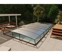 Abri piscine Pré-monté 420 x 360 cm (3.30 m) - Bassin de 4 x 2.50 m