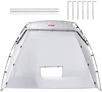 Abri pour peinture en spray, tente portable de 7,5 x 5,2 x 5,2 pieds avec sol intégré et moustiquaire, cabine de peinture pliable pour meubles, grand outil de bricolage, station de peinture