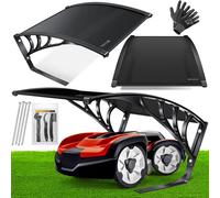Abri pour tondeuse robot KESSER® : garage, toit, carport, auvent pour tondeuse robot, tondeuse à gazon, robot tondeuse, Automower, jardin, résistant aux intempéries. Garage pour tondeuse robot avec ma