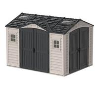 Cabane de jardin plastique Duramax Apex Pro Plus 3,2x2,4 m gris