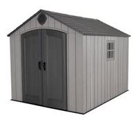 Abri en résine imitation bois 2,40x3m avec plancher