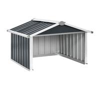 Abri tondeuse à gazon en acier galvanisé 92 x 97 x 63 cm | Anthracite, entrée 45 cm, résistant à la pluie et au soleil, montage rapide, jardin