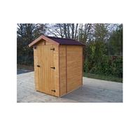 Abri wc en panneaux 1.35 m² bois naturel ed1414wc