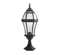 Abrila Becrux Applique Mural Extérieur Classique 1×E27 IP44, Noir, 64,5X21X21