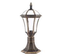 Abrila Comino Applique Mural Extérieur Classique 1×E27 IP44, Oro viejo, 47,6X17,6X17,6