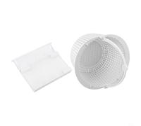 ABS Lot de 2 paniers filtrants SPX1091K1 et SPX1091C pour écumoire de piscine Hayward SP1091LX SP1091WM facile à installer Blanc 15,7 cm