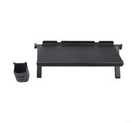 ABS noir pour TV étagère supérieure 33 cm design robuste ABS noir | Convient aux décodeurs de câbles, routeurs, appareils de streaming, installation rapide au-dessus des téléviseurs muraux