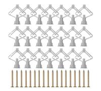 ABS Nylon Stainless Steel Drywall Anchor Fastener Kit | Sizes: 40/80/120/200/400 pcs, Usage Scenario: Fastening Items To Plasterboard(Type-B,120PCS (60sets))