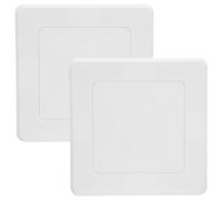 ABS Panneau D'accès Adhésif Blanc 2 Pièces pour Cloison Sèche | Cache Discret, Pose sans Outil, Surface Lisse et Moderne, pour Boîte Électrique ou Tuyau Mural