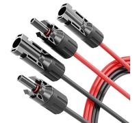 ABSINA 1 Mètre Cable Solaire 4mm2 H1Z2Z2-K Noir & Rouge