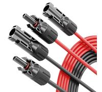 ABSINA 5 Mètre Cable Solaire 4mm2 H1Z2Z2-K Noir & Rouge
