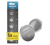 Absina Pile bouton CR 1620 3 V 5 pc(s) lithium