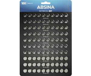 Absina Jeu de piles bouton 1 pc(s) alcaline(s)