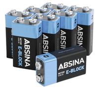 Absina Pile 6LR61 (9V) alcaline(s) 580 mAh 9 V 8 pc(s)