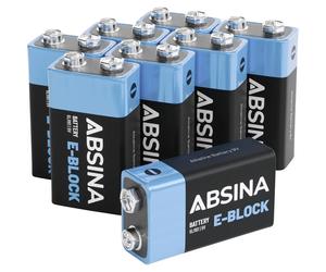 Absina Pile 6LR61 (9V) alcaline(s) 580 mAh 9 V 8 pc(s)