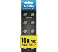 Absina Pile bouton AG 10 1.5 V 10 pc(s) alcaline(s)