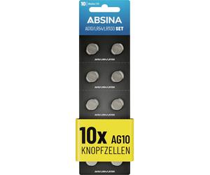 Absina Pile bouton AG 10 1.5 V 10 pc(s) alcaline(s)