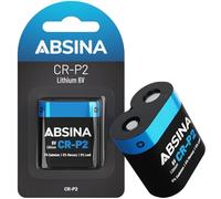 ABSINA Pile CRP2 Lithium 6V - CR P2 pour Distributeur, Appareil | Lot de 1 - photo, flash, détecteur mouvement & plus - Anti-fuite, longue conservation - CR-P2 Piles 6V