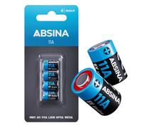 ABSINA Pile L1016F 6 V 11A alcaline - Batteries V11A | Lot de 4 piles MN11 6 V anti-fuite longue durée - Pour télécommande et plus
