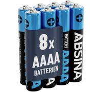 Absina Pile LR61 (AAAA) LR61 (AAAA) alcaline(s) 1.5 V 500 8 pc(s)