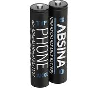Absina Pile rechargeable LR3 (AAA) NiMH 1.2 V 2 pc(s)